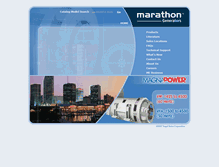 Tablet Screenshot of marathongenerators.com